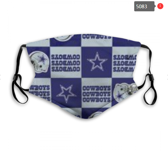 2020 NFL Dallas cowboys #17 Dust mask with filter->nfl dust mask->Sports Accessory